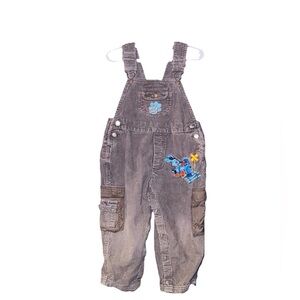 Blues Clues Toddler Corduroy Overalls Size 3T Gray Vintage Nickelodeon